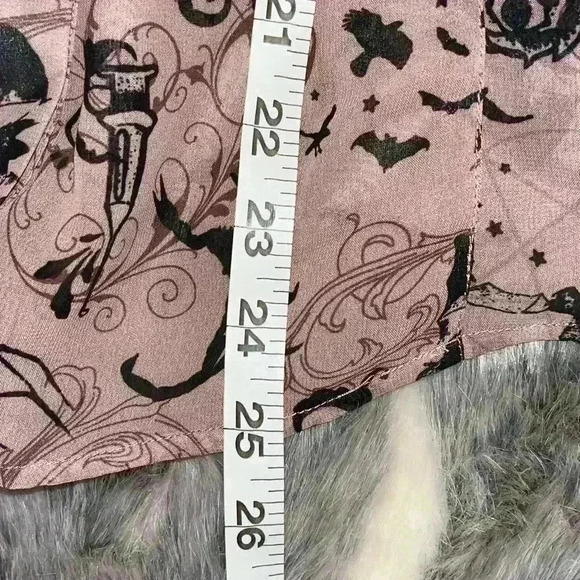 Spin Doctor hell bunny  goth ruffle women’s blouse sz medium - Picture 10 of 10